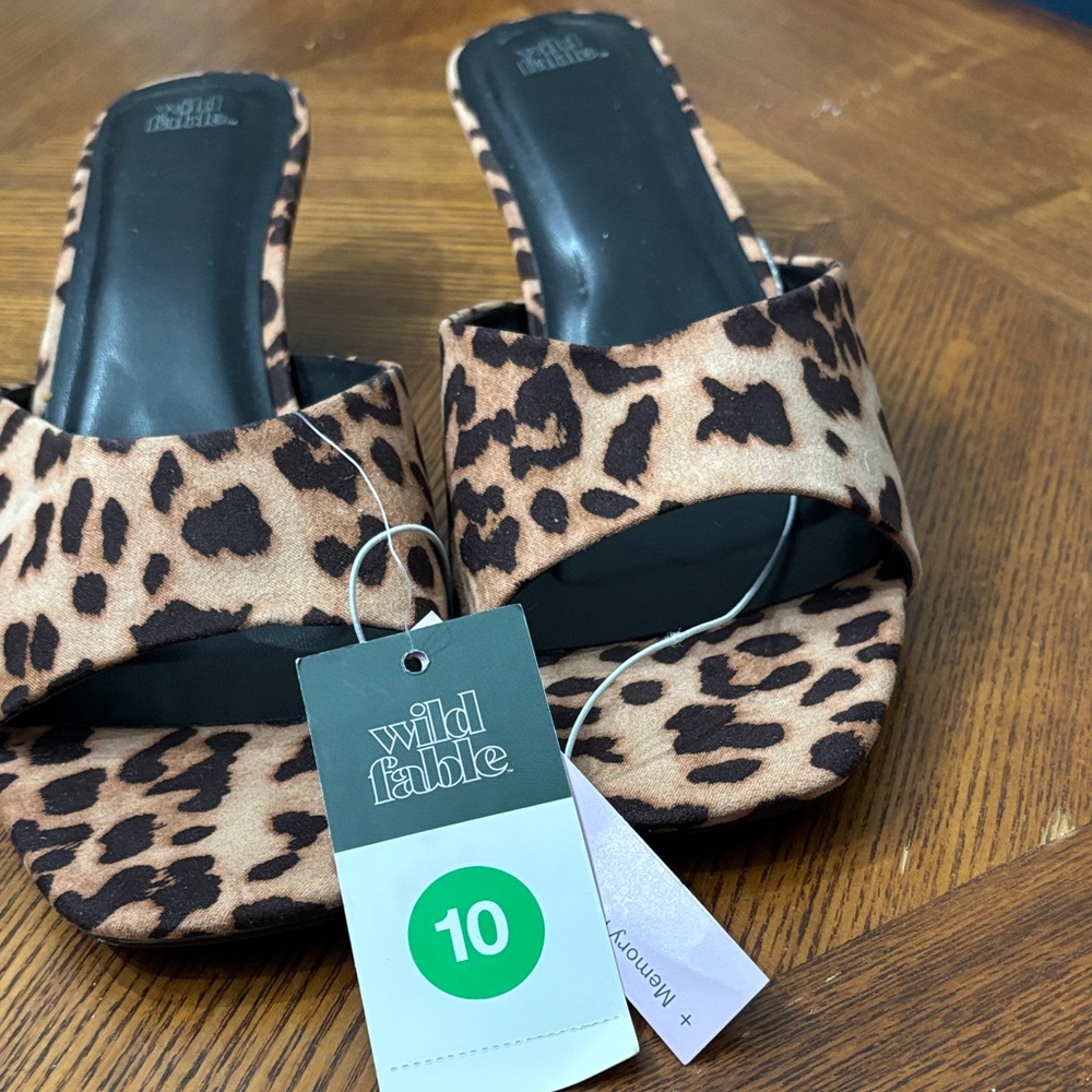 Wild Fable Leopard Print Mules